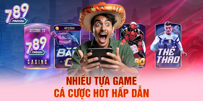 Nhiều tựa game cá cược hấp dẫn tại 3king